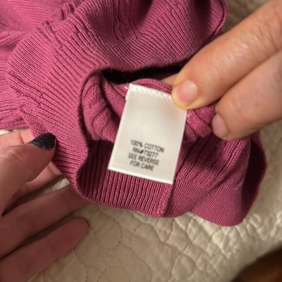 Croft & barrow turtleneck long sleeve sweater - size small - Picture 3 of 3